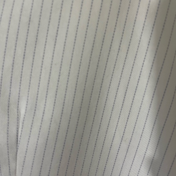 Hinson Wu Luxe Cotton Button‎ Down Top Small White Stripe Preppy Designer Office - Picture 5 of 6